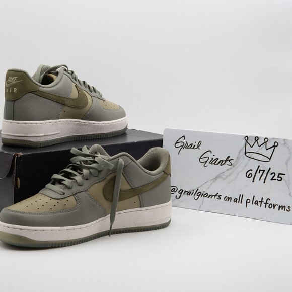 NIKE Air Force 1 ’07 LV8 “Dark Stucco/Olive”. Sz. 10M (VNDS, FJ4170-002) **EUC** - Picture 7 of 7
